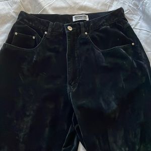 Black velour jeans